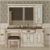 Комплект мебели L183cm, цвет Bianco Patinato с декором Foglio Oro Migliore арт. 2